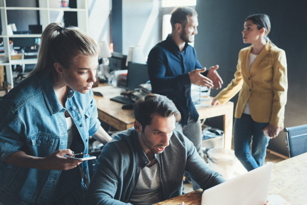 marketing agency people preparing their sales strategies